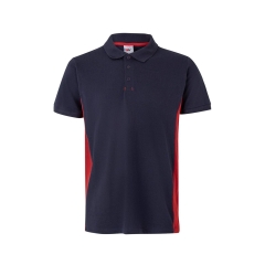 Tricou polo unisex bicolor SS 105504 Velilla-NAVY BLUE/RED - 61/12-XS