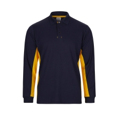 Tricou polo unisex bicolor LS 105514 Velilla-NAVY BLUE/YELLOW - 61/17-XS
