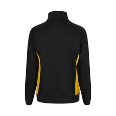 Hanorac cu fermoar scurt in doua culori 105704 Velilla -BLACK/YELLOW - 00/17-XS