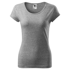 Tricou dama Pure 122 Malfini-Gri inchis-12-XS