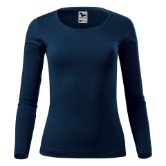 Tricou dama Fit-T LS 169 Malfini-Albastru marin-02 -S