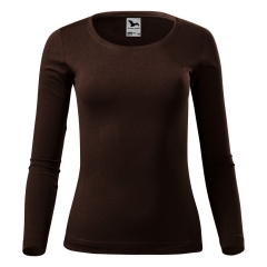 Tricou dama Fit-T LS 169 Malfini-Cafea-27-S