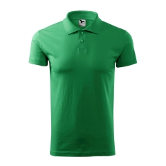 Tricou barbati polo Single J 202 Malfini-Verde mediu-16-S