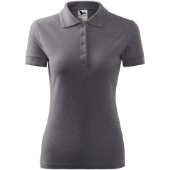 Tricou dama Pique Polo 210 Malfini-Gri metalic-36-XS