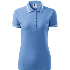 Tricou dama polo Urban 220 Malfini-Albastru deschis-15-XS