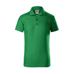 Tricou copii Pique Polo 222 Malfini-Verde mediu-16-122 cm/6 ani