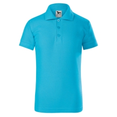 Tricou copii Pique Polo 222 Malfini-Turcoaz-44-110 cm/4 ani