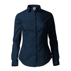 Camasa dama Style LS 229 Malfini-Albastru marin-02 -XS