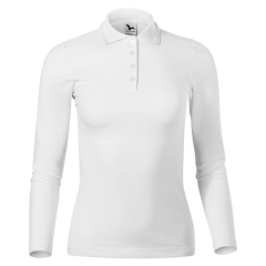 Tricou dama Pique Polo LS 231 Malfini-Alb-00-L