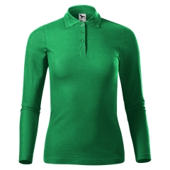 Tricou dama Pique Polo LS 231 Malfini-Verde mediu-16-XS