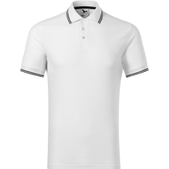 Tricou barbati polo Focus 232 Malfini -Alb-00-S