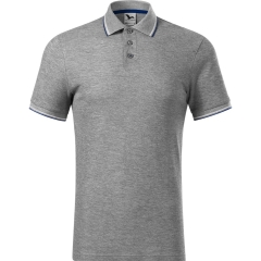 Tricou barbati polo Focus 232 Malfini -Gri inchis-12-S