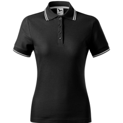 Tricou dama polo Focus 233 Malfini-Negru-01-XS