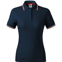 Tricou dama polo Focus 233 Malfini-Albastru marin-02 -XS