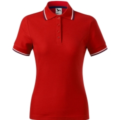 Tricou dama polo Focus 233 Malfini-Rosu-07-XS