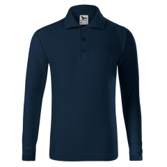 Tricou copii polo PIQUE POLO LS 241 Malfini-Albastru marin-02 -122 cm/6 ani