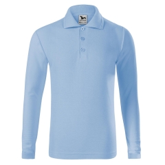 Tricou copii polo PIQUE POLO LS 241 Malfini-Albastru deschis-15-122 cm/6 ani