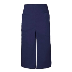 Sort lung profesional din tercot cu slit frontal si buzunare laterale 404209 Velilla -Marine Blue-01