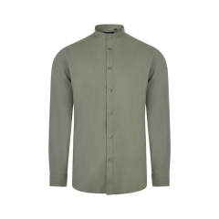 Camasa barbati tip tunica cu maneci lungi, densitate 115gr/mp, Sleeve stretch 405013S Velilla-Light Olive Green -35-S