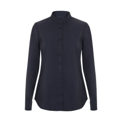 Camasa dama tip tunica cu maneci lungi, densitate 115gr/mp, Sleeve stretch 405015S Velilla-Navy Blue-61-XS