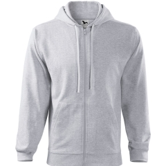 Hanorac barbati Trendy Zipper 410 Malfini-Gri deschis-03-S