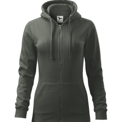 Hanorac dama Trendy Zipper 411 Malfini-XS-Gri ardezie-67