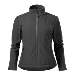 Jacheta dama softshell Valley 537 Malfini-Gri metalic-36-XS