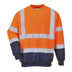 Hanorac reflectorizant bicolor Hi-Vis B306 Portwest-Portocaliu/Navy-S