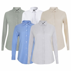 Camasa dama Stretch Oxford cu maneci lungi 405005S Velilla