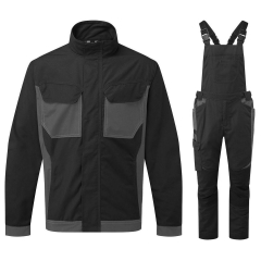 Costum salopeta cu pieptar protectie UV T745/T746 Portwest-Negru-S
