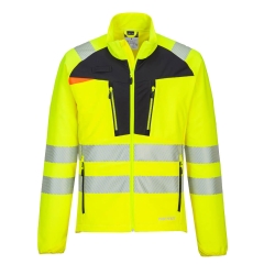 Jacheta de lucru slim fit reflectorizanta Hi-Vis cu protectie UV DX481 Portwest-Galben / Negru-S