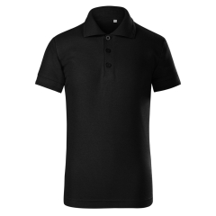 Tricou copii polo Pique Polo Free F22 Malfini -Negru-01-110 cm/4 ani