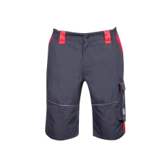 Pantaloni scurti de lucru barbati gri/rosu Neon H6440 Ardon