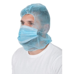 Capeline tip cagula cu masca inclusa, de unica folosinta, 50 bucati/ set, H9070 Ardon-Bleu