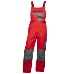 Pantaloni cu pieptar 2STRONG Ardon-46-Rosu/gri- H9605