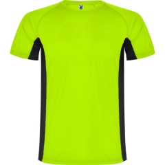 Tricou Shanghai bărbați - VERDE FLUOR/NEGRU