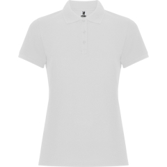 Tricou polo premium Pegaso damă - ALB