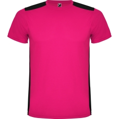 Tricou Detroit bărbat | Model clasic - FUCSIA/NEGRU