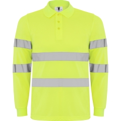 Tricou Polaris vizibilitate înaltă bărbat - GALBEN FLUOR