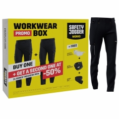 Pachet pantaloni de lucru elastici si confortabili WORKWEAR BOX DENEB Safety Jogger -Night Blue-44