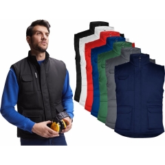 Vesta de lucru matlasata pentru barbati cu buzunare și guler înalt ALMANZOR 5067 ROLY