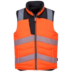 Vesta reversibila Hi-Vis PW374 Portwest-Portocaliu/Negru-S