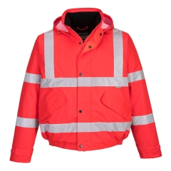Jacheta protectie impermeabila Bomber Hi-Vis S463 Portwest-Rosu-3XL