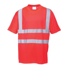 Tricou reflectorizant Hi-Vis S478 Portwest-Rosu-S