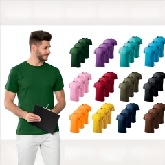 Set 3 tricouri pentru barbati Marimi Mari 129 - Cafea - 4XL