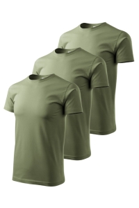 Set 3 tricouri pentru barbati Marimi Mari 129 - Khaki - 4XL