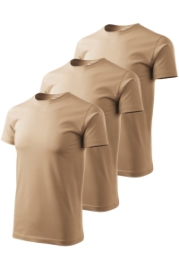 Set 3 tricouri pentru barbati Marimi Mari 129 - Nisip - 4XL