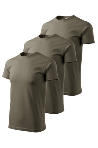 Set 3 tricouri pentru barbati Marimi Mari 129 - Army - 4XL