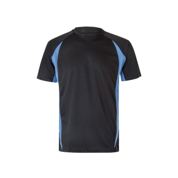 Tricou tehnic bicolor 105501 Velilla -Black/Sky Blue - 00/05-S