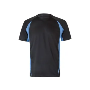 Tricou tehnic bicolor 105501 Velilla -Black/Sky Blue - 00/05-S